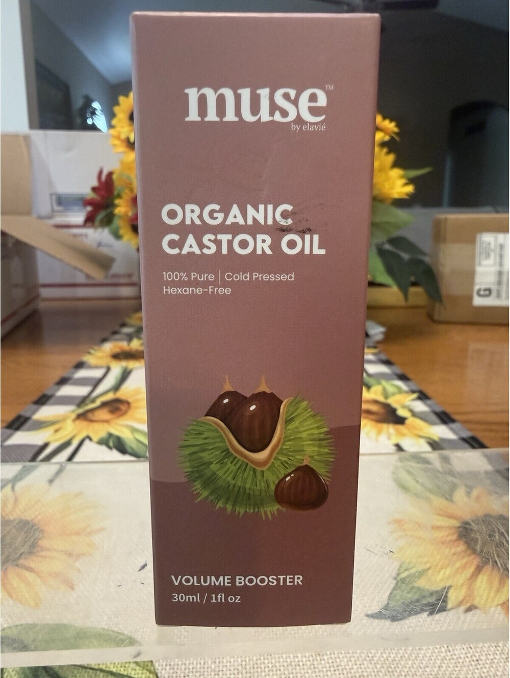 Muse Organic Castor Oil for Eyelashes and Eyebrows